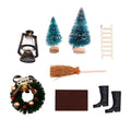 Doll House 8 Mini House Christmas Decoration Set Z189