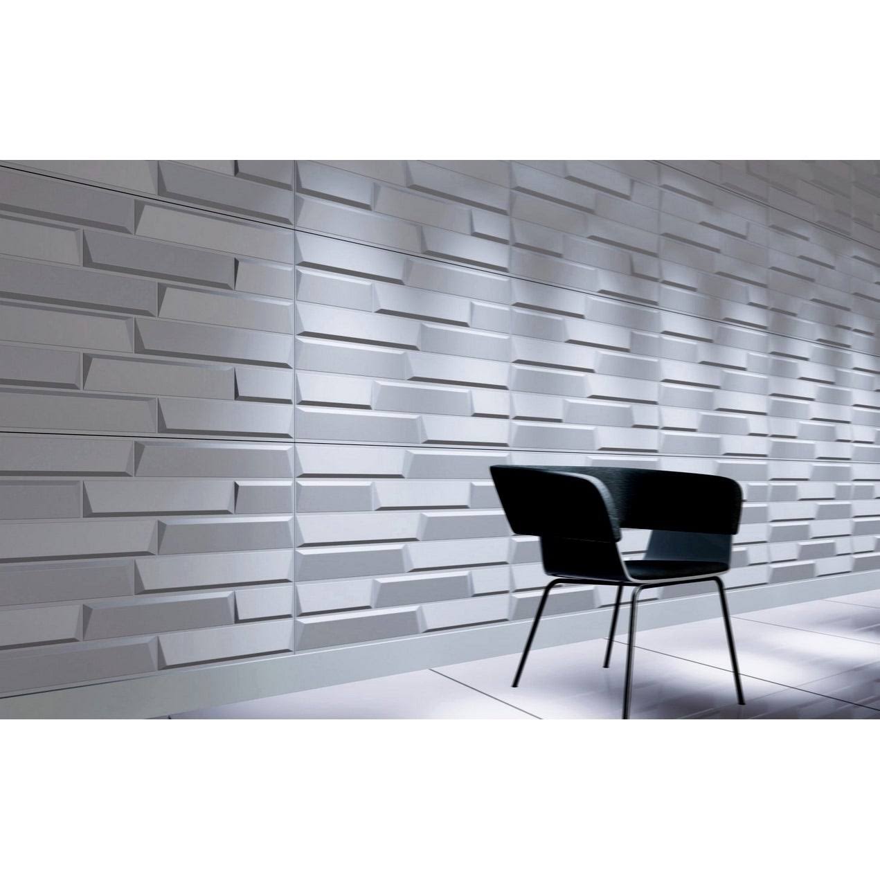 3D Fiber Wall Decor Panelling 30pc Sandstone E3723