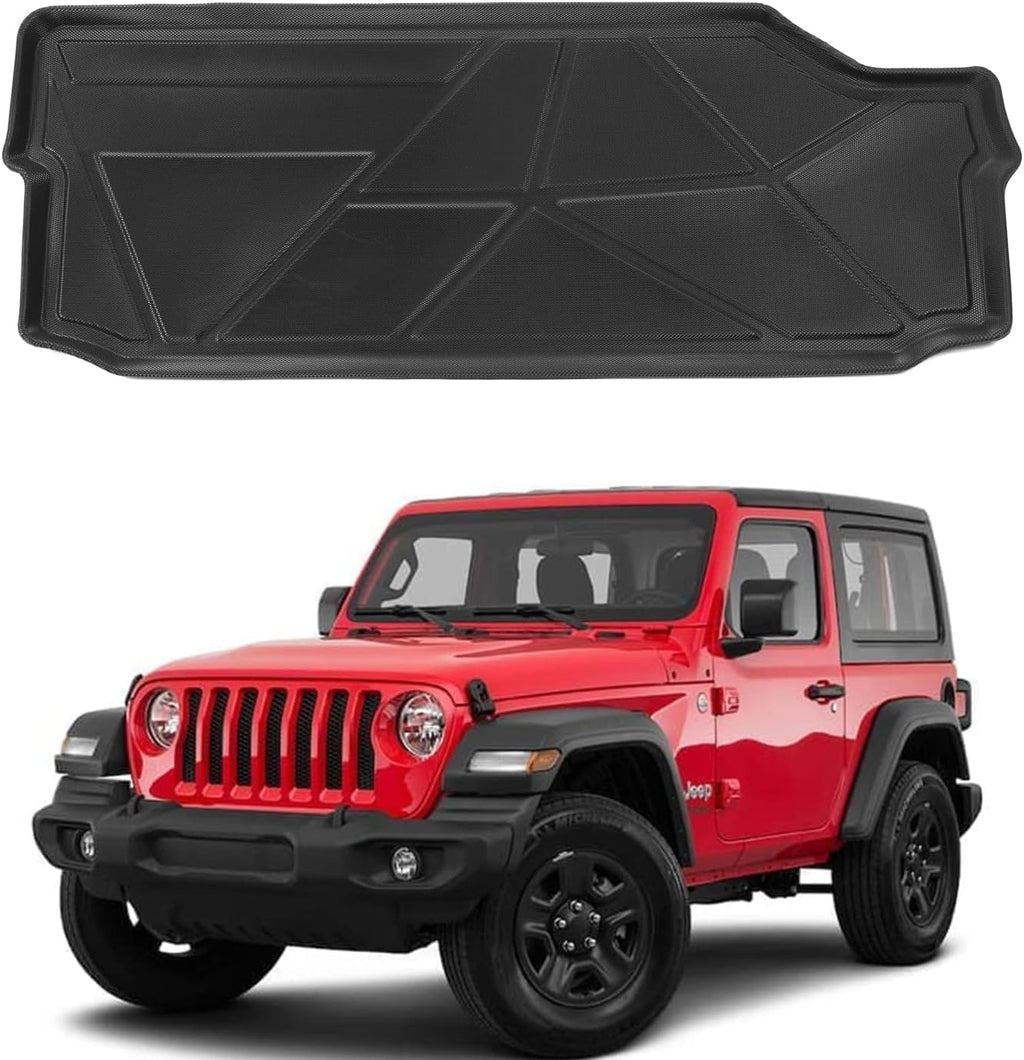 Rear Trunk Mat Cargo Liner TPE All-Weather 4 Door Pack of 2 Q6389