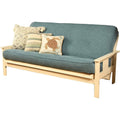 Aqua Blue Linen Fabric Futon I236
