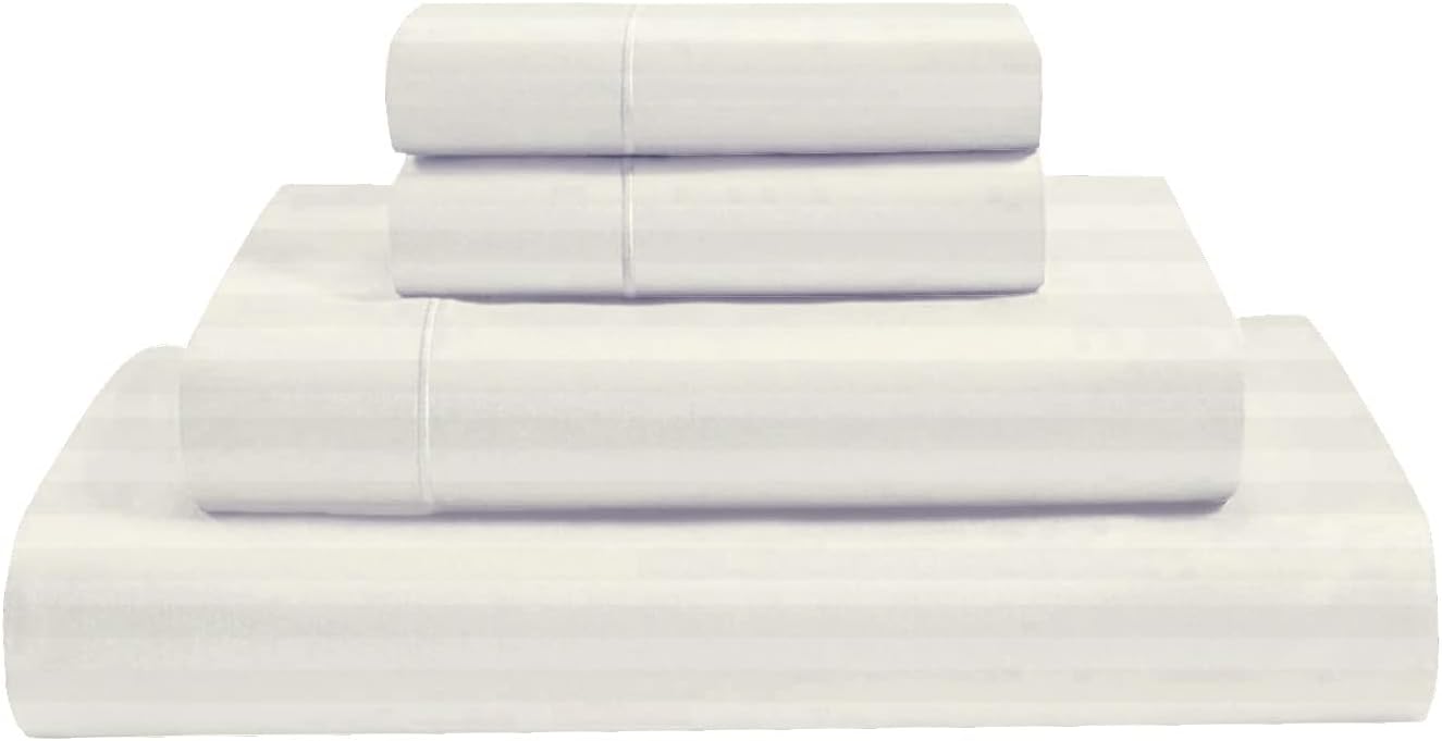 Ivory California King Size 4 Pcs Bed Sheets Set A51630