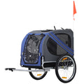 Bike Trailer & Wagon Jogger for Dogs and Pets with 3 Entrances Large Wheels & Mesh Screen O793096