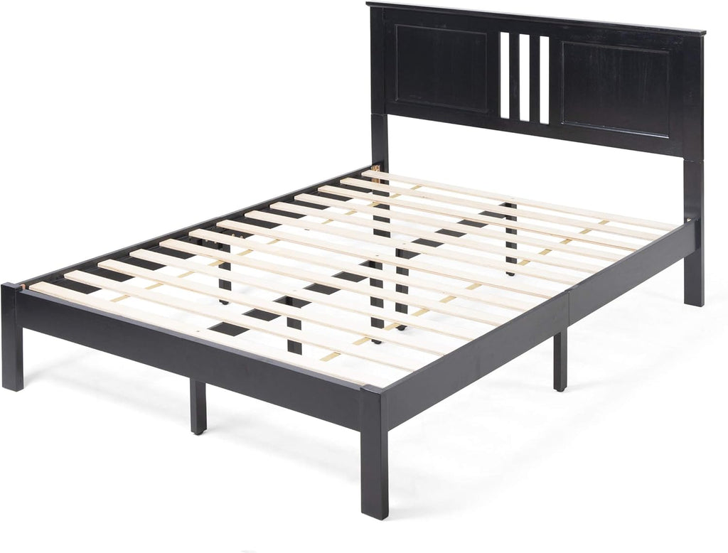 Gray Acacia Wood Queen Bed Platform M344907