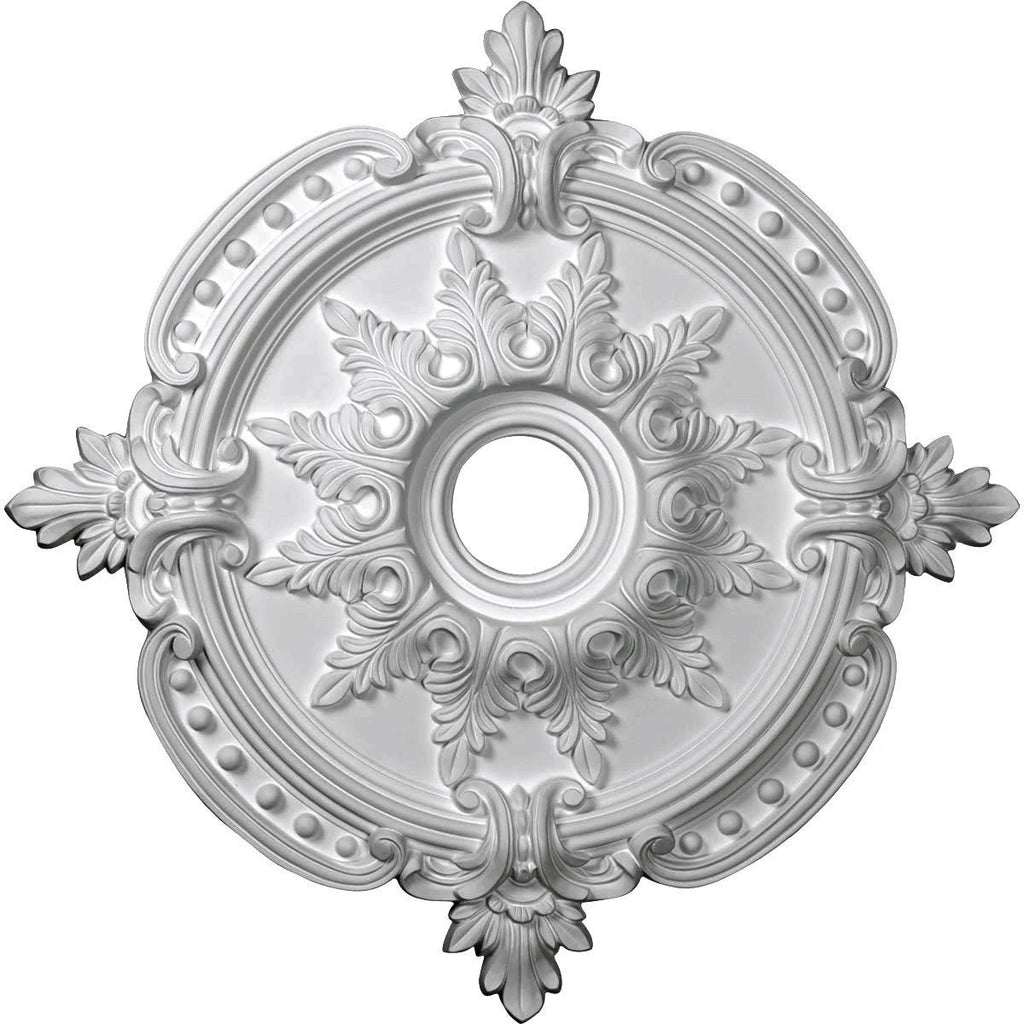 28 3/8x22OD x 3 3/4x22ID x 1 5/8x22P Ceiling Medallion (Jet Black) Y638