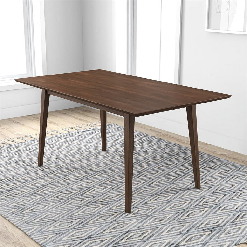 Brown Walnut Wood Large Dining Table Z136057