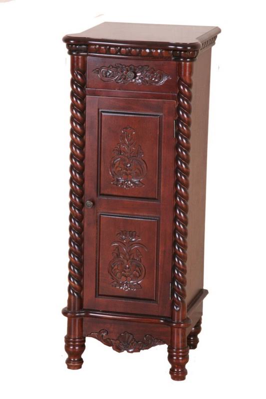 Windsor Tall Door Accent Chest in Walnut Stain R427449