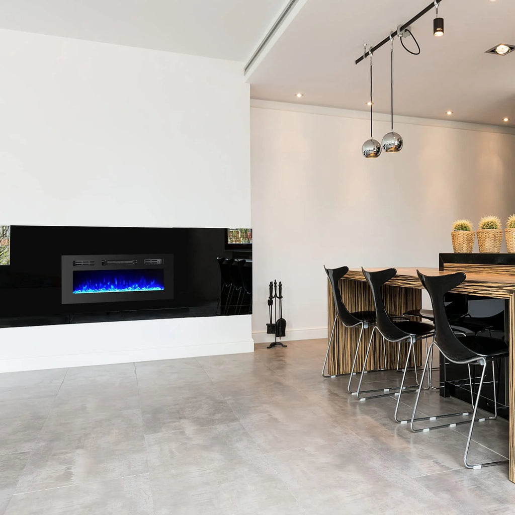36" Electric Fireplace Insert Stove Heater with Remote Control E38205