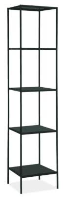 Modern Slim Bookcase Onyx Gloss Black L1609