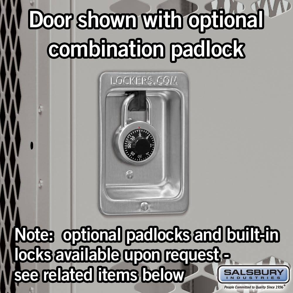 Triple Tier Vented Metal Locker F836