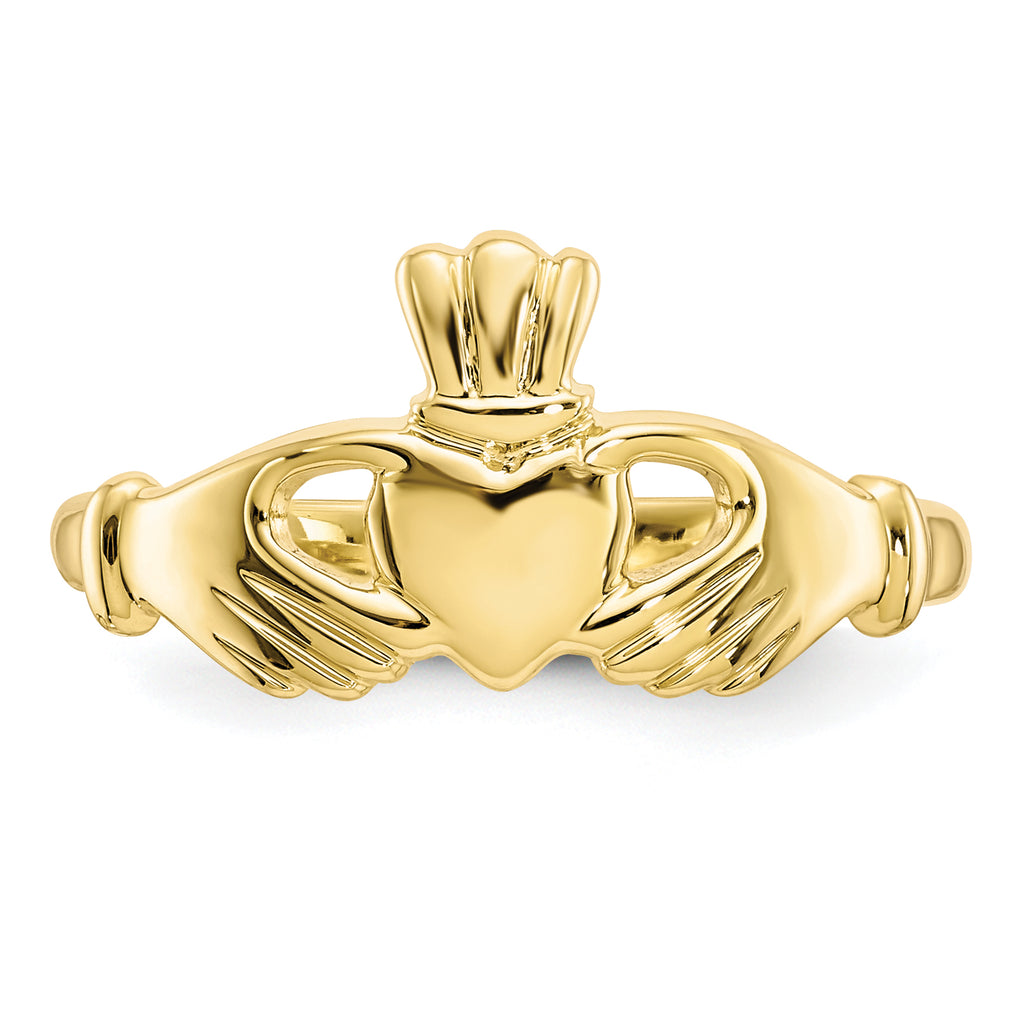 10 Karat Yellow Gold Claddagh Ring D467740