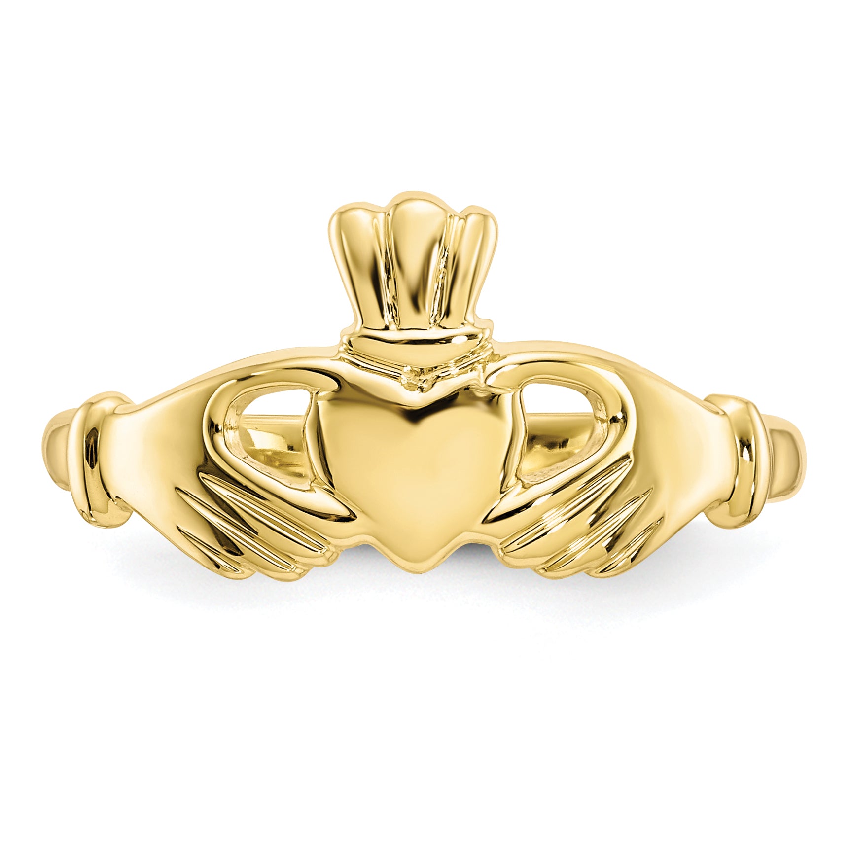 10 Karat Yellow Gold Claddagh Ring D467740