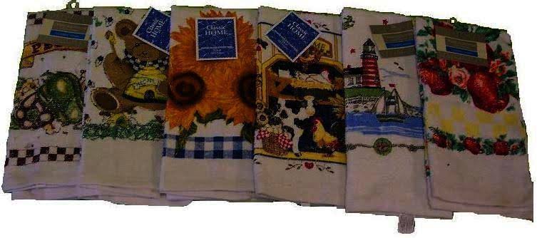 72 Printed Velour Kitchen Towel N3763