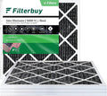 24x24x1 MERV 8 Pleated HVAC AC Furnace Air Filter with Activated Carbon (4-Pack, Black) K808584