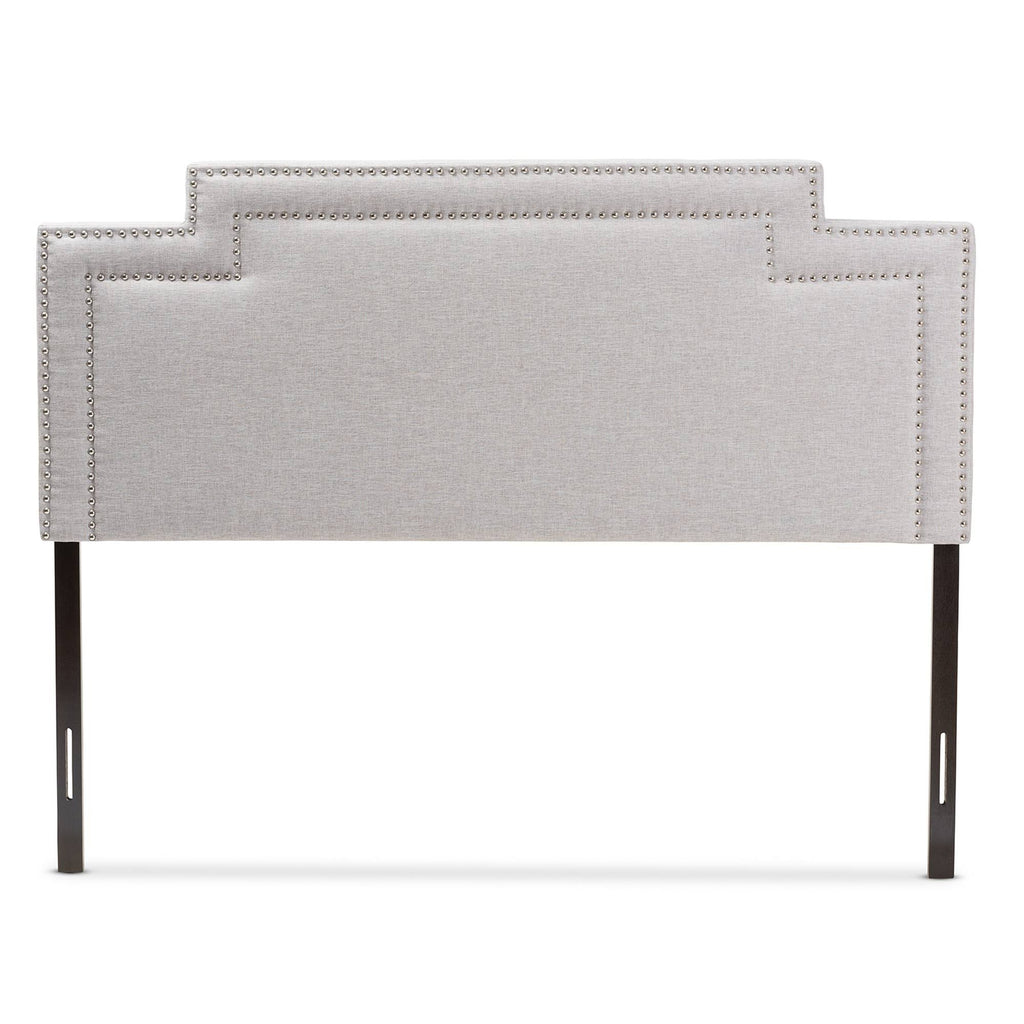 Greyish Beige Fabric Full Size Headboard Z68756
