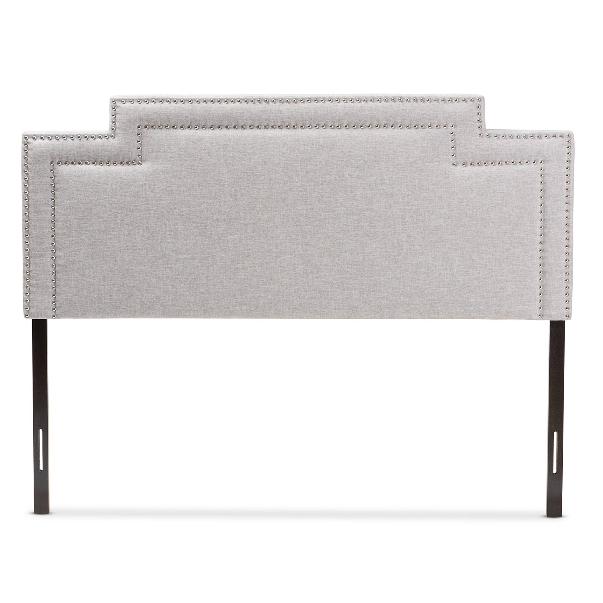 Greyish Beige Fabric Full Size Headboard Z68756