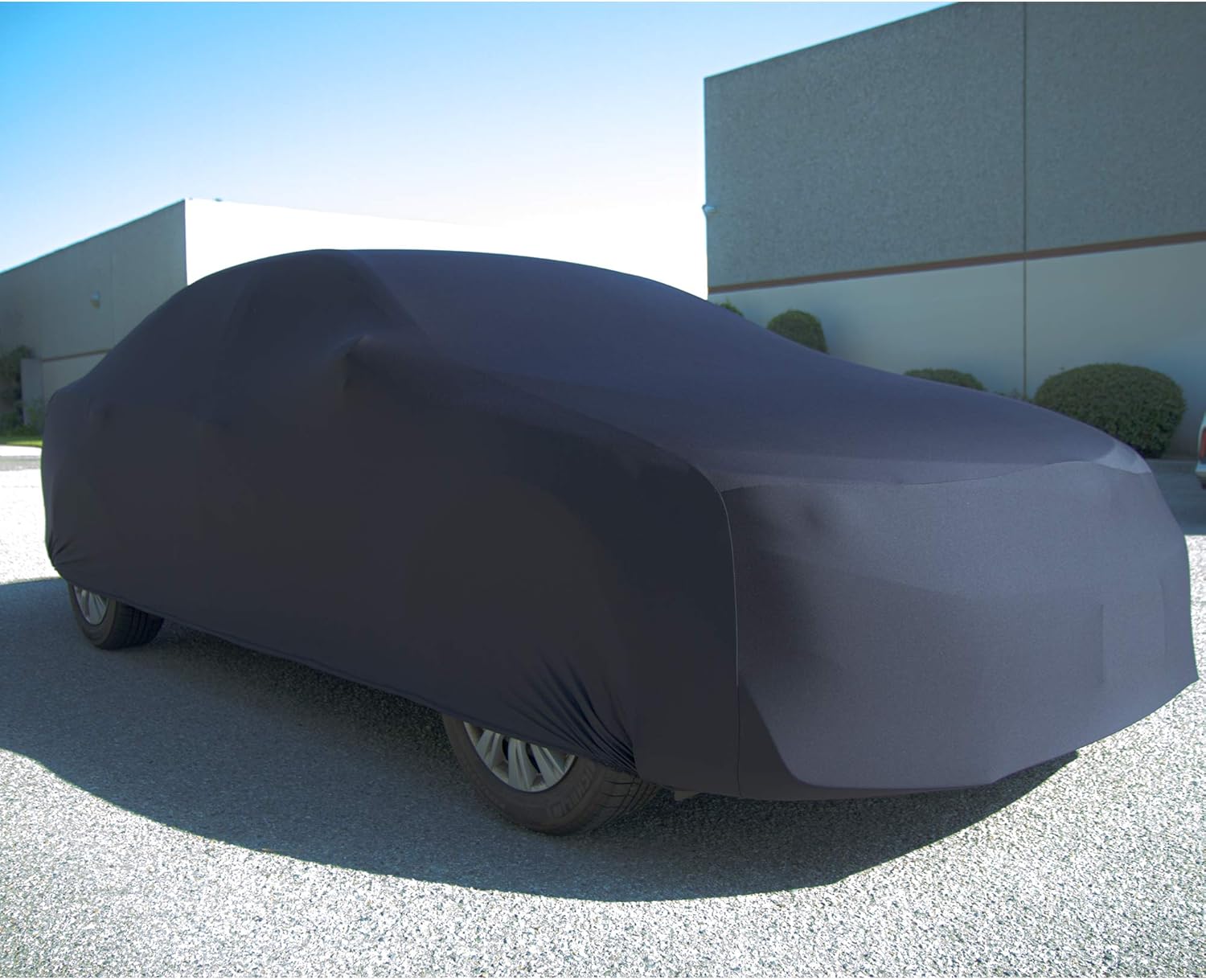Black Semi Custom Fit Satin Car Cover T3915