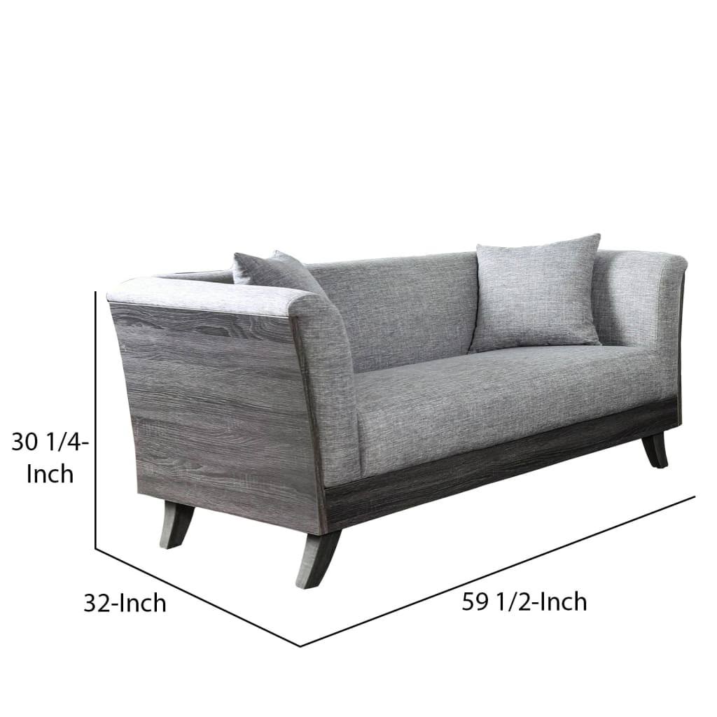 Gray Loveseat F5587
