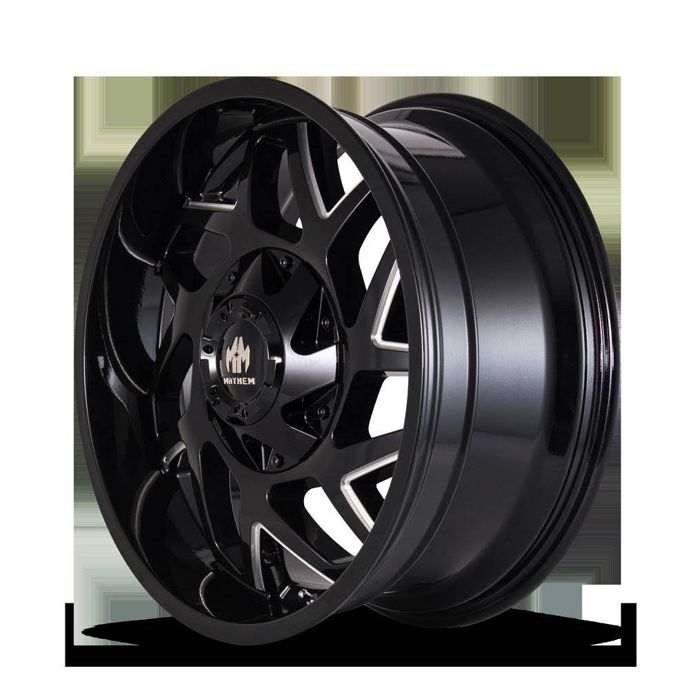 Black Milled 20x9 8x180 18mm Wheel K1498