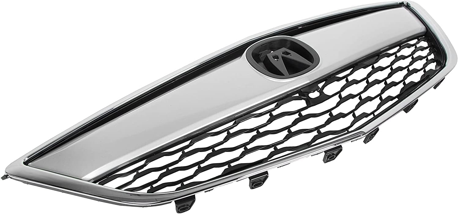 Silver Black Front Grille Cover S571385