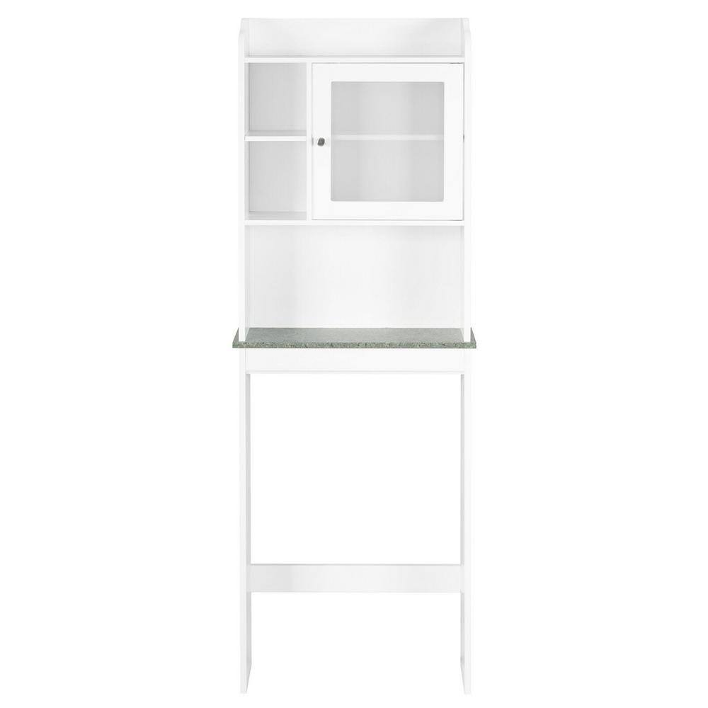 White Toilet Wall Cabinet D259