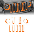 Matte Black Mesh Grille Insert and Headlight Turn Light Cover Trim Pack of 2 S818