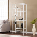 White Asymmetrical Bookcase Q948547