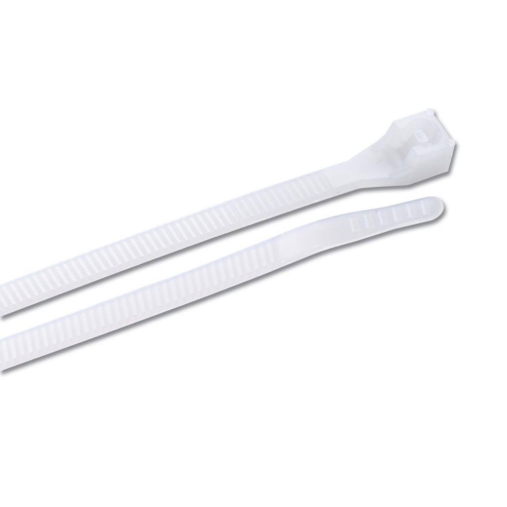 White Nylon Cable Ties, 11-In., 100-Pk. T685991