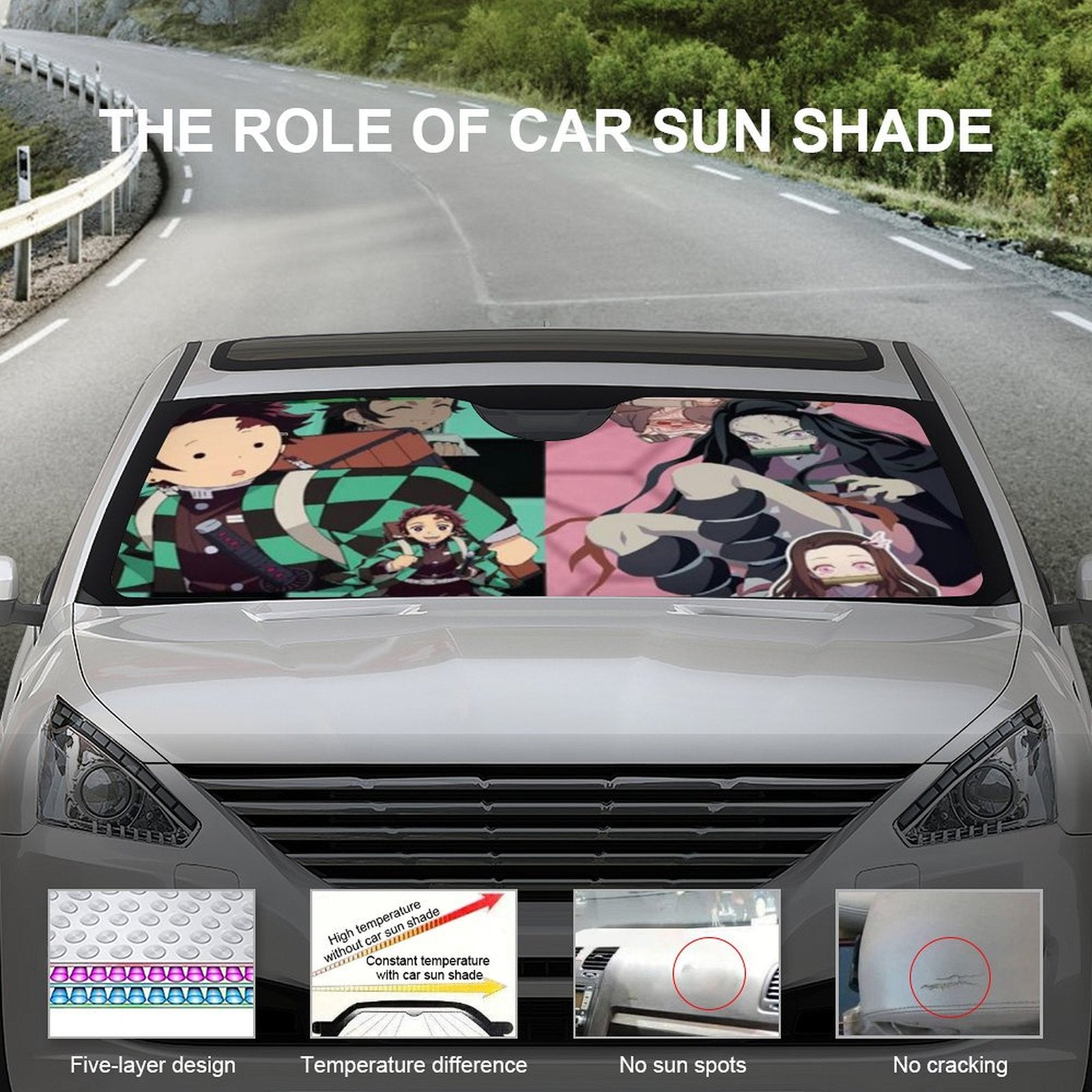 Foldable Reflective Car Windshield Sunshade V833