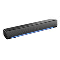 USB Wired Computer Speaker Bar Stereo Subwoofer with 3.5mm Audio Input E6484