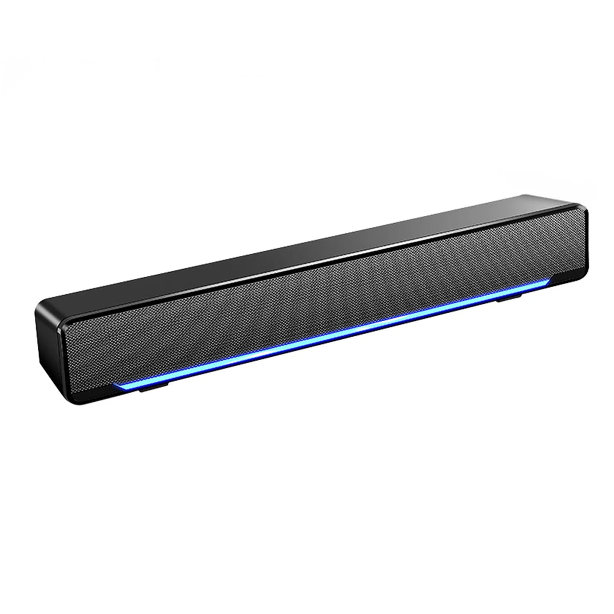 USB Wired Computer Speaker Bar Stereo Subwoofer with 3.5mm Audio Input E6484