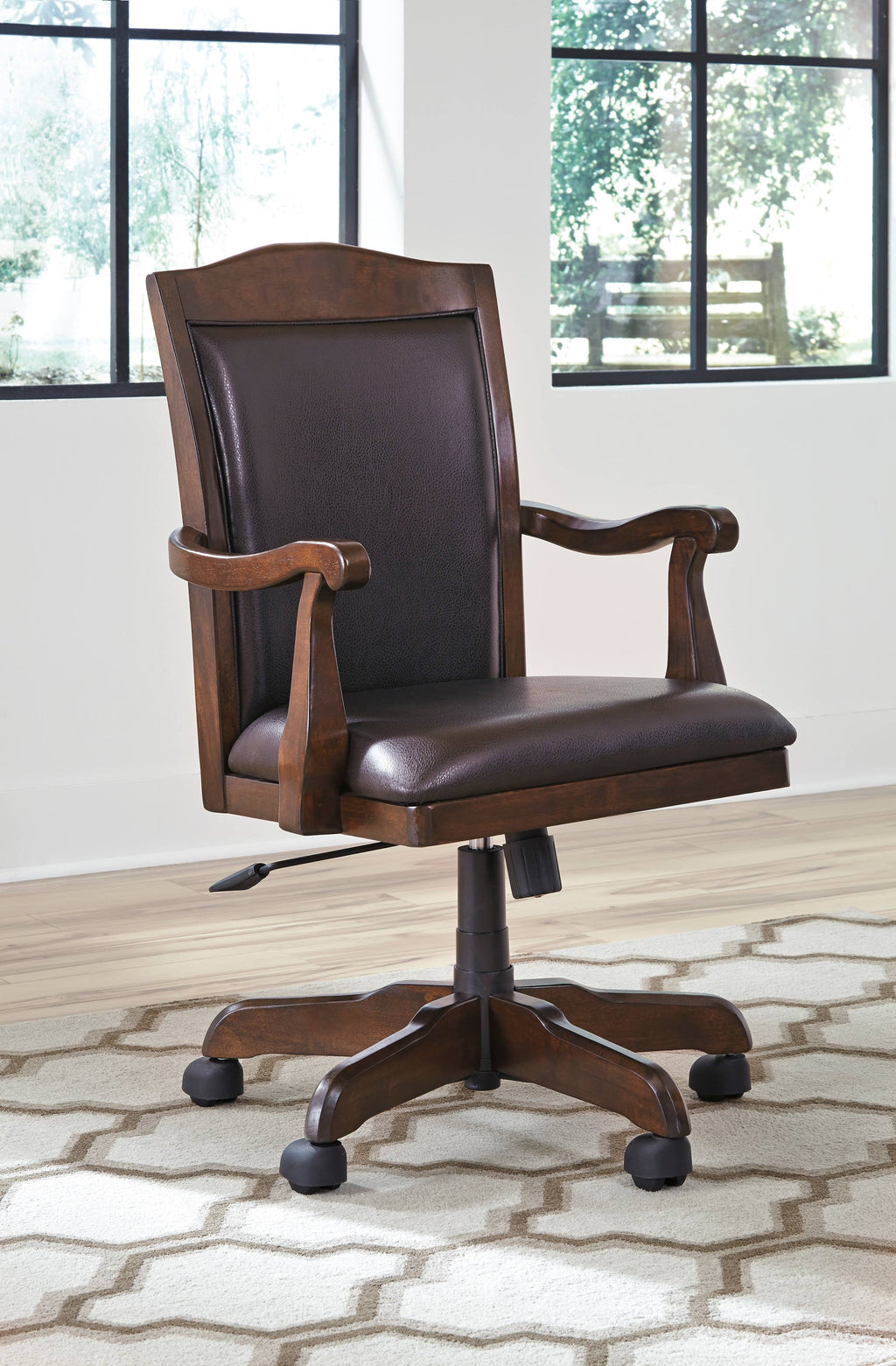 Brown Swivel Desk Chair Y219