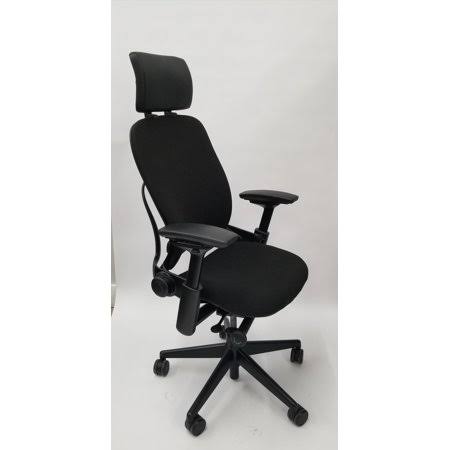 Black Fabric Chair with Headrest T952950