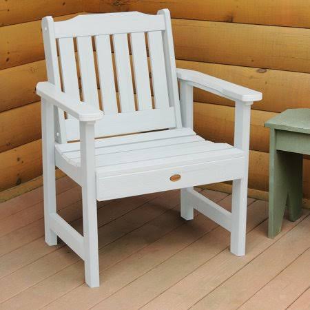 White Marine-Grade Synthetic Wood Garden Chair K971773