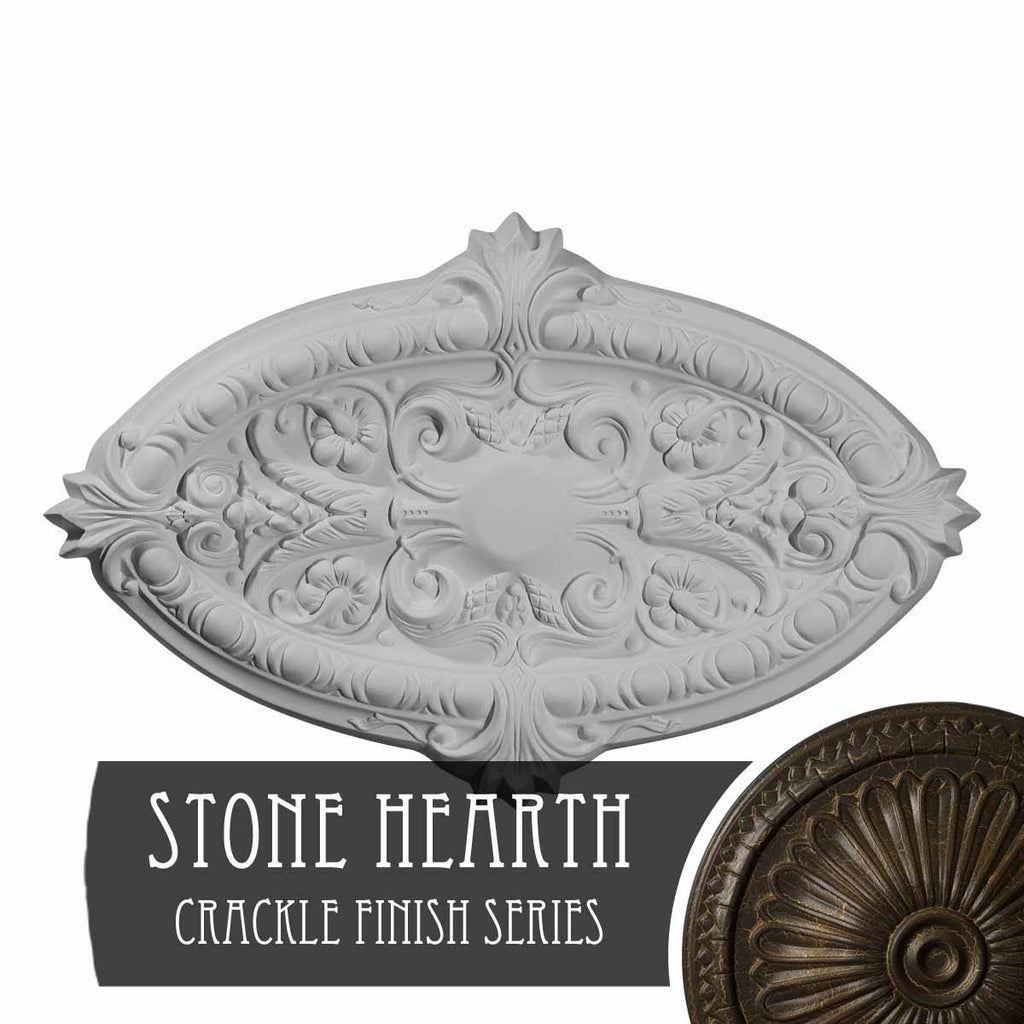 26 3/8x22W x 17 1/4x22H x 1 3/4x22P Ceiling Medallion R490208