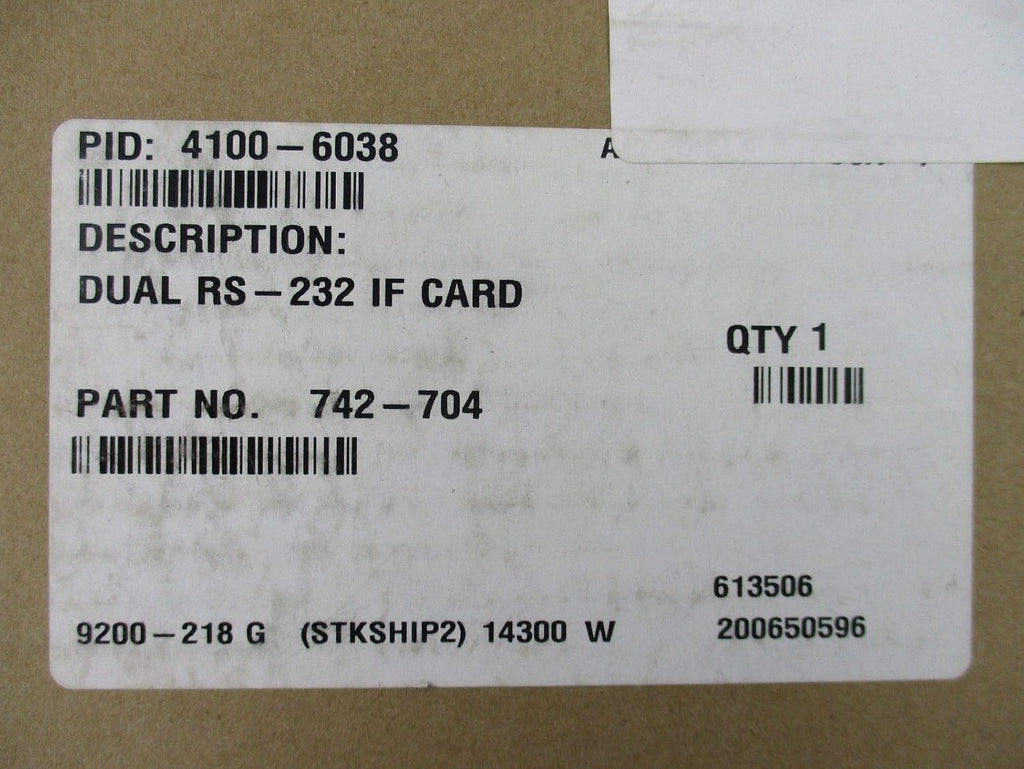 Dual Port RS-232 Interface Card A69976
