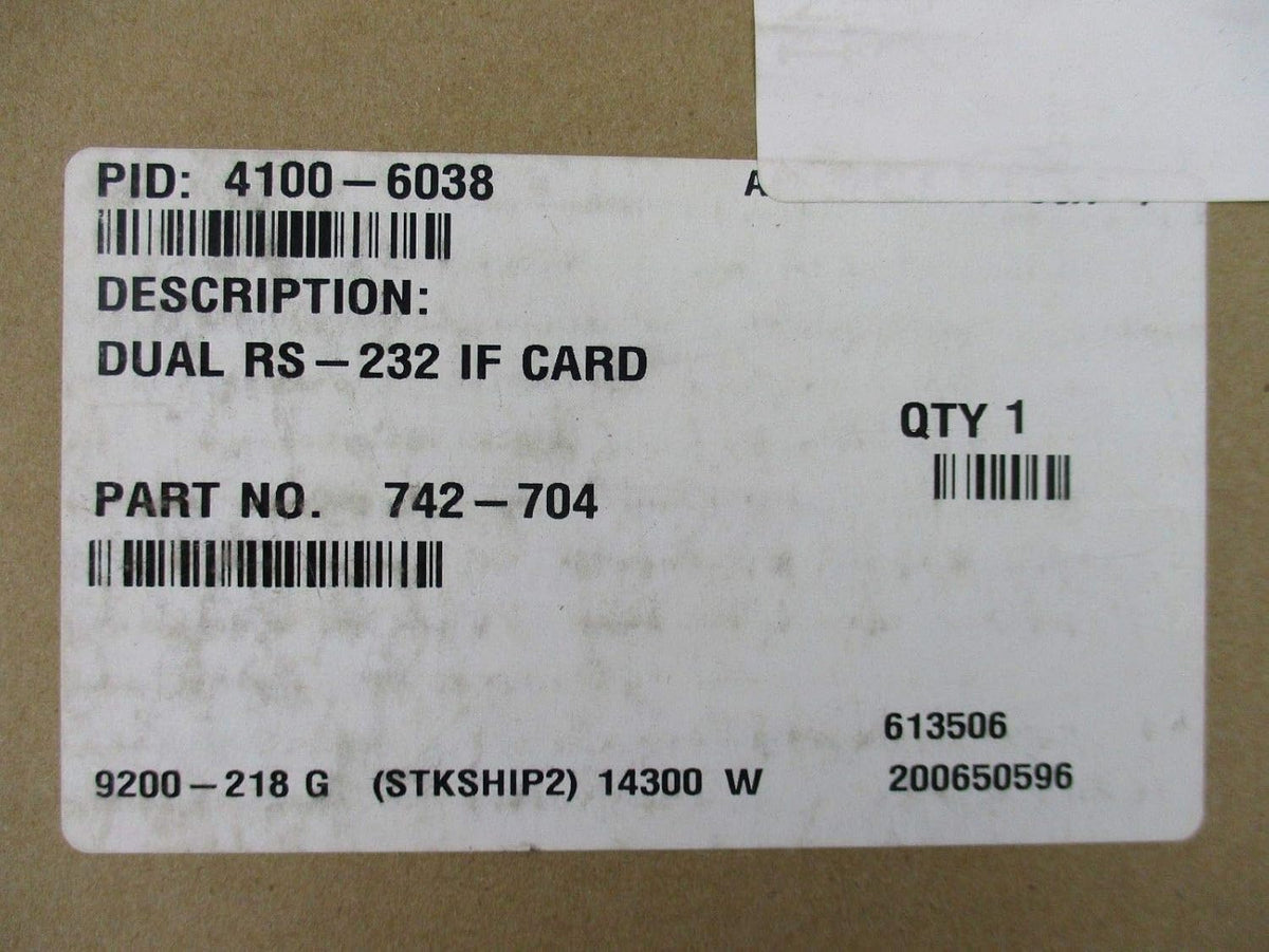 Dual Port RS-232 Interface Card A69976
