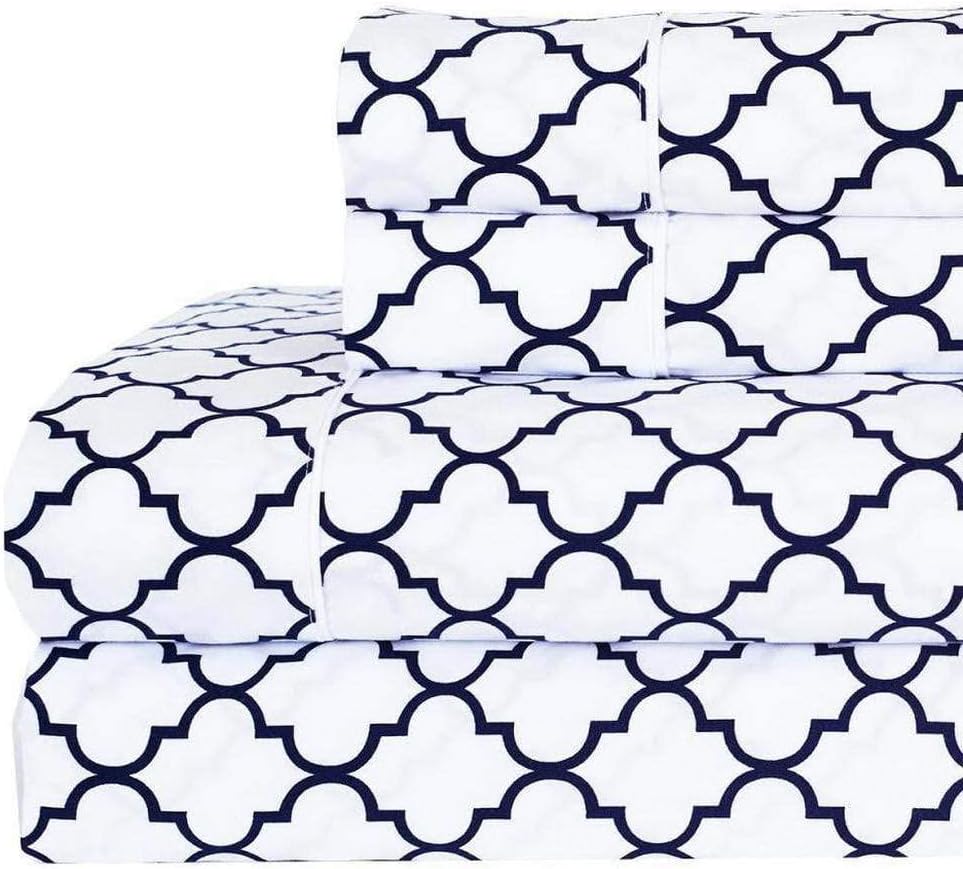 Ivory California King Size 4 Pcs Bed Sheets Set A51630