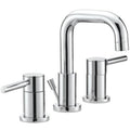 Polished Chrome Double Handle Widespread Faucet with Pop Up Drain B1907