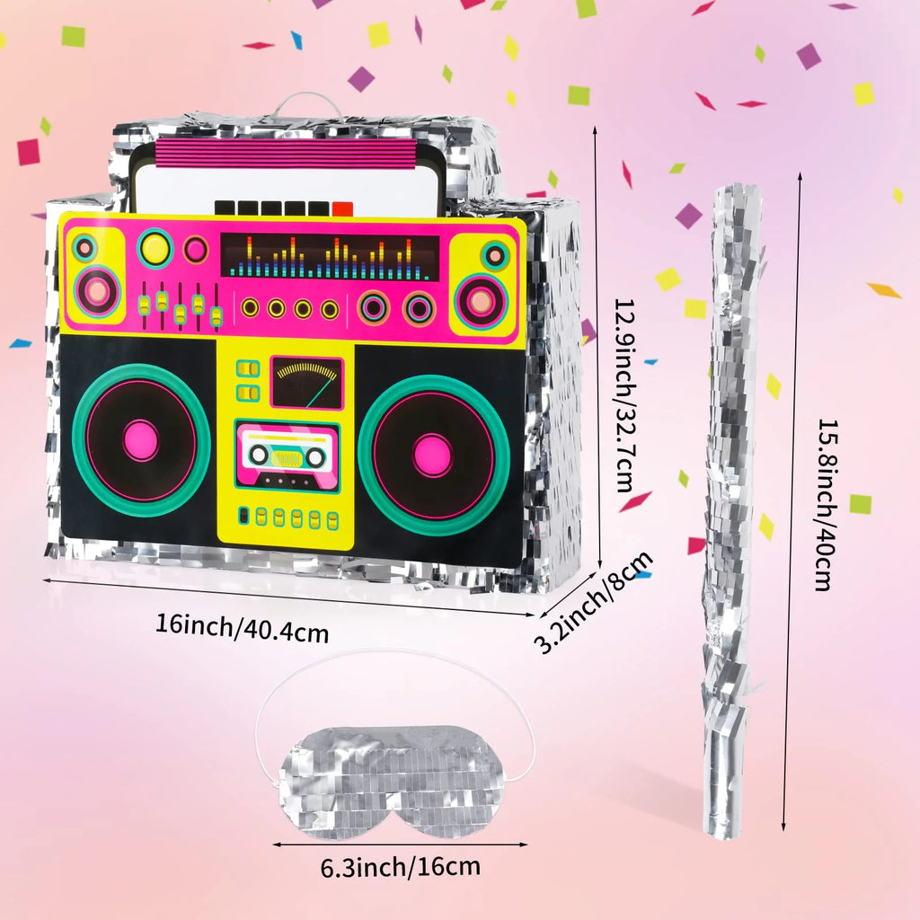 Boombox Pinata with Hanging Loop H510877