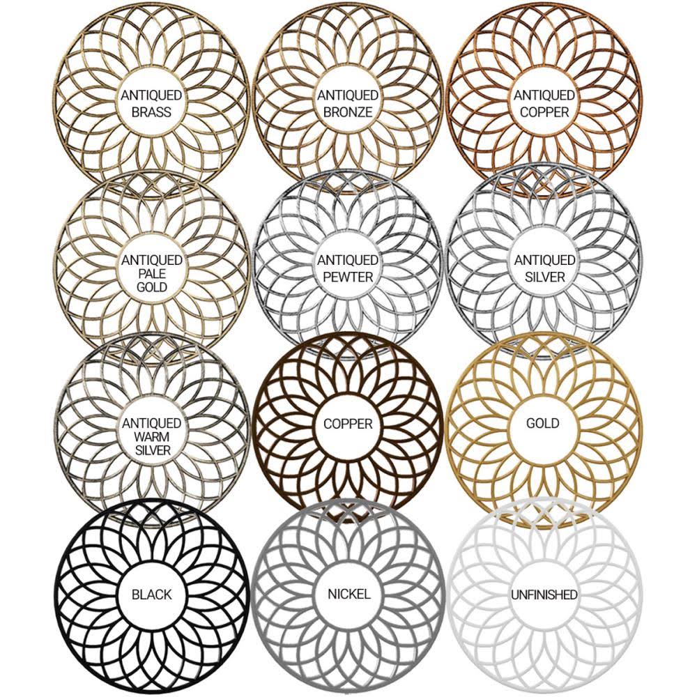 36x22OD x 13 1/8x22ID x 1x22P PVC Pierced Ceiling Medallion B50739