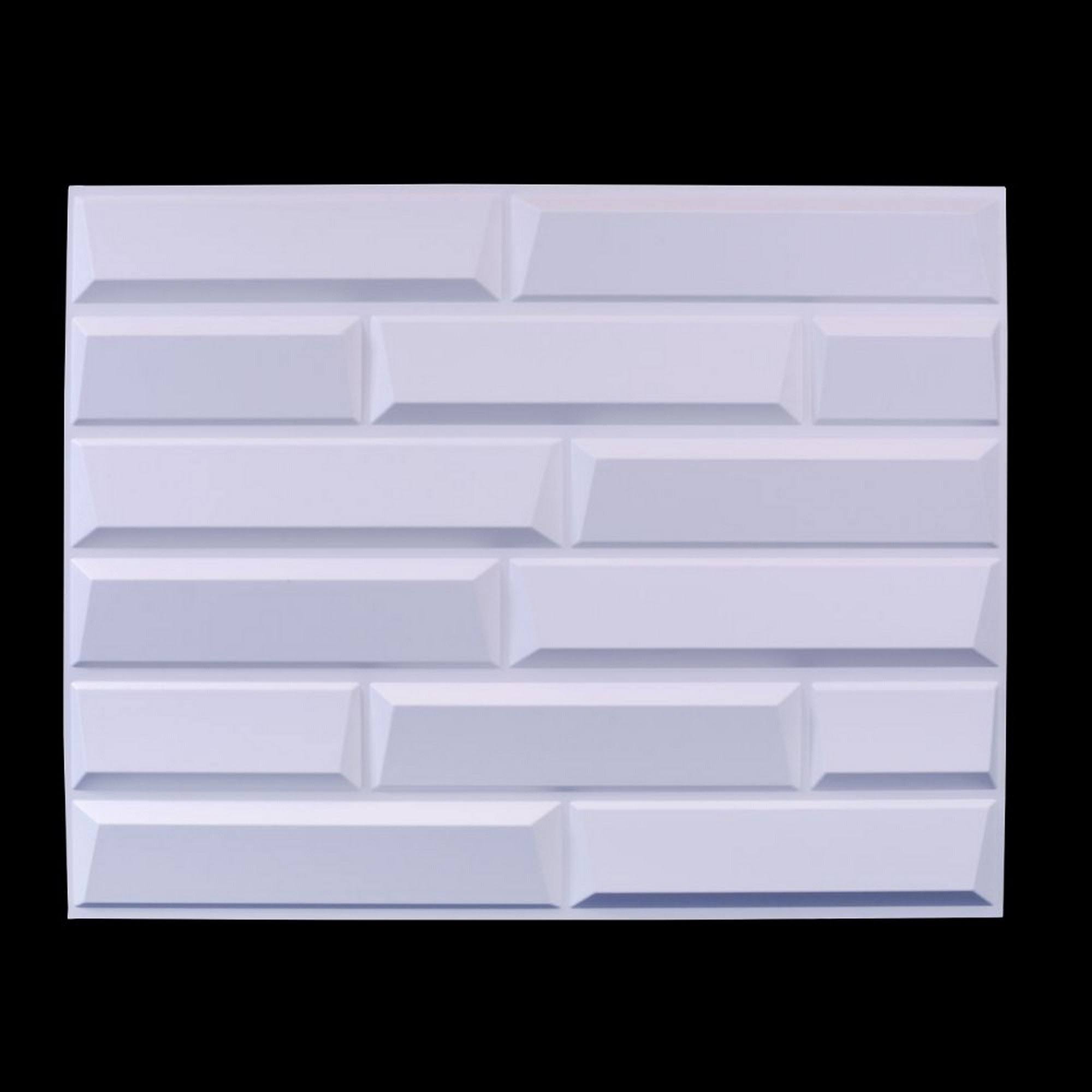 3D Fiber Wall Decor Panelling 30pc Sandstone E3723
