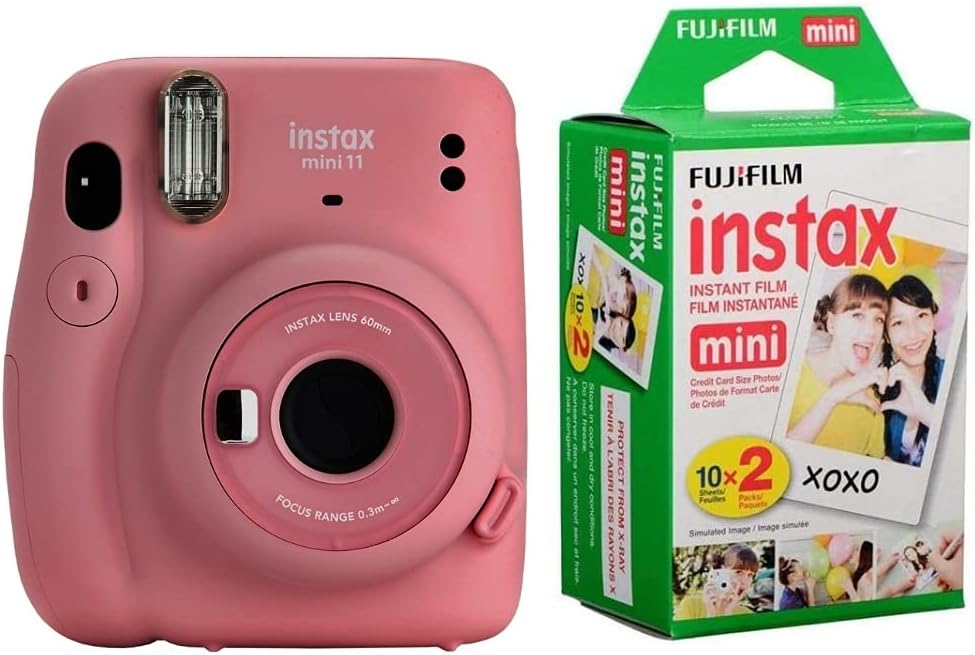 Blush Pink Instant Film Camera with 20 Exposures L319