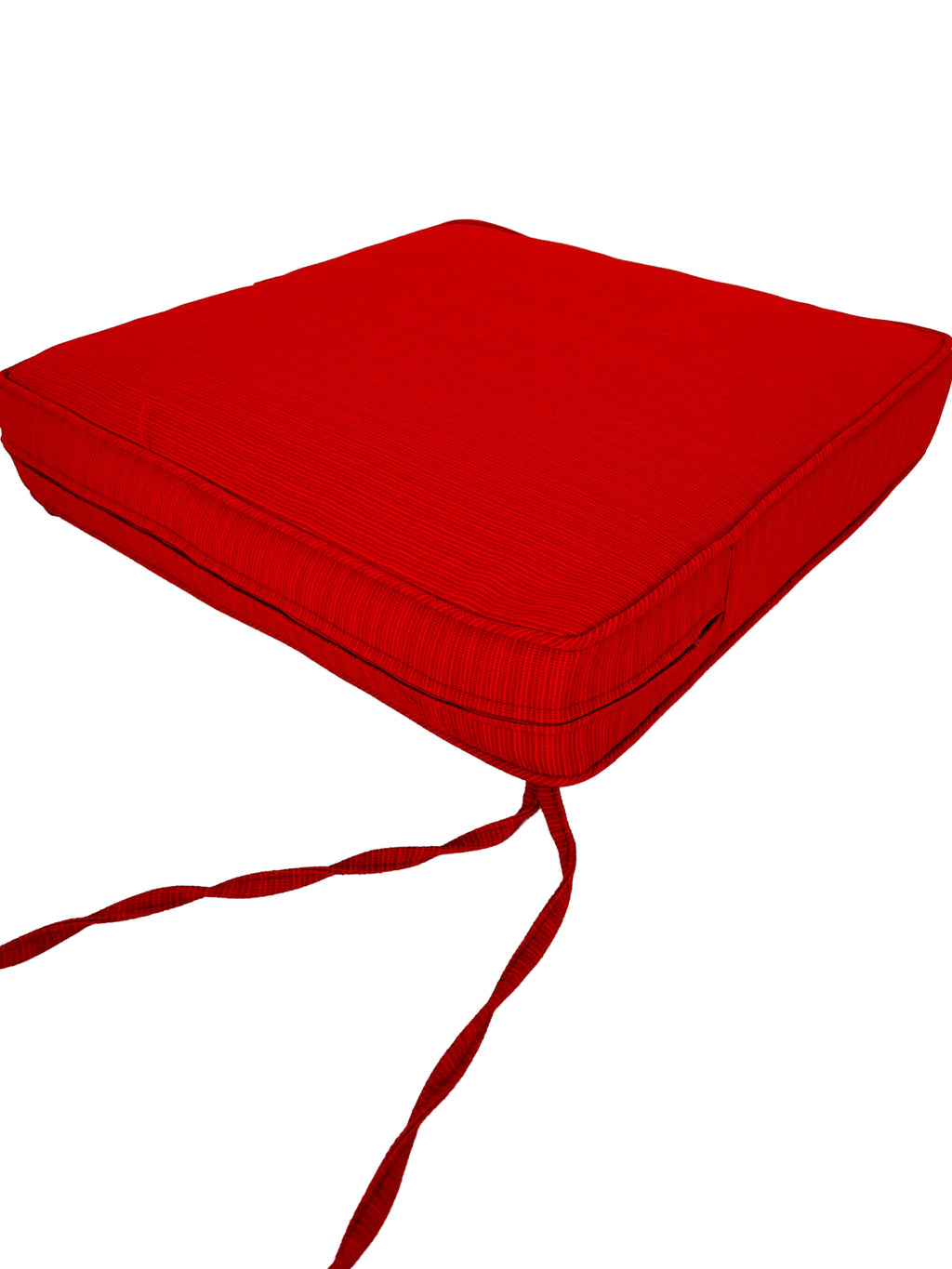 Outdoor Dining Seat Cushion Square Set of 2 Cardinal Red 17" x 17" J919691