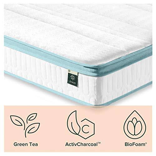 King Mint Green Memory Foam Hybrid Spring Mattress O32740