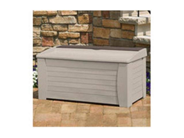 Taupe 127 gal Deck Box with Seat R4768