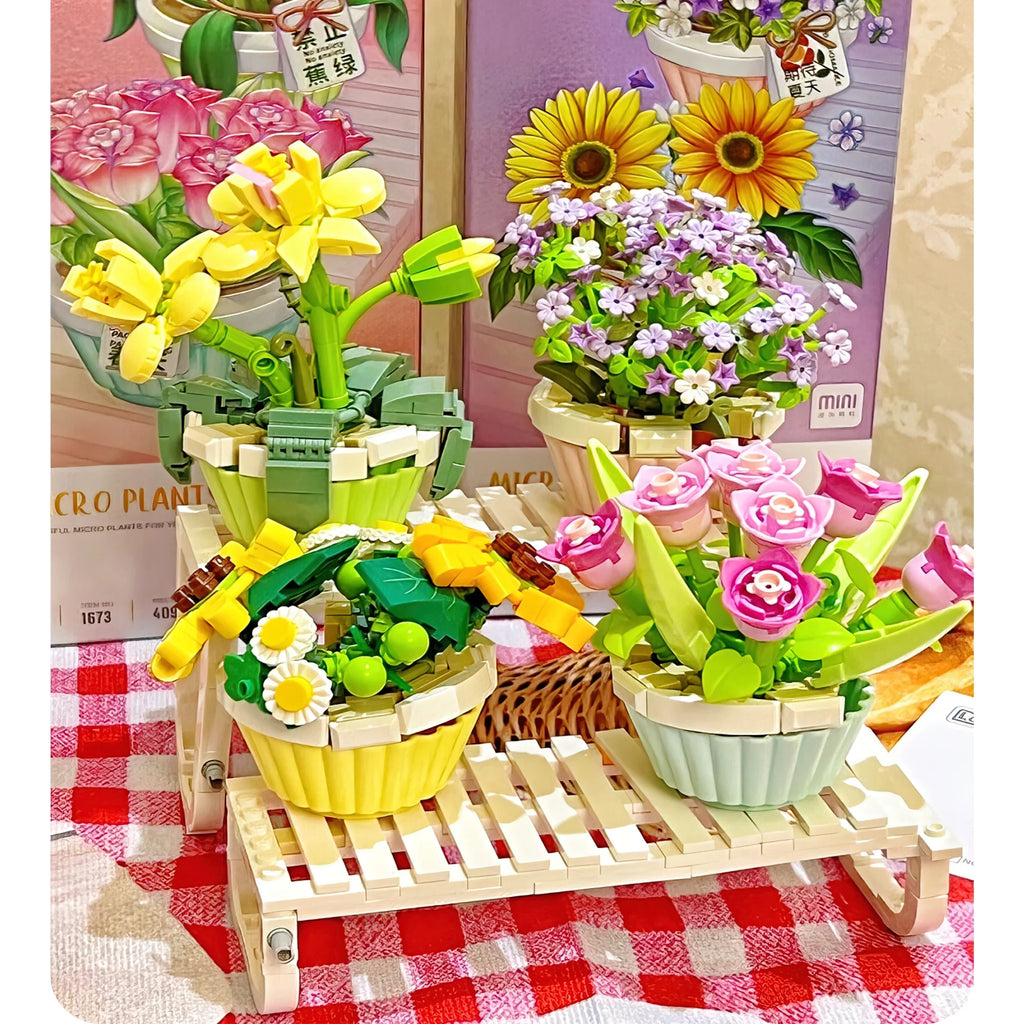 Orchid Bonsai Plant Building Block Set J630253