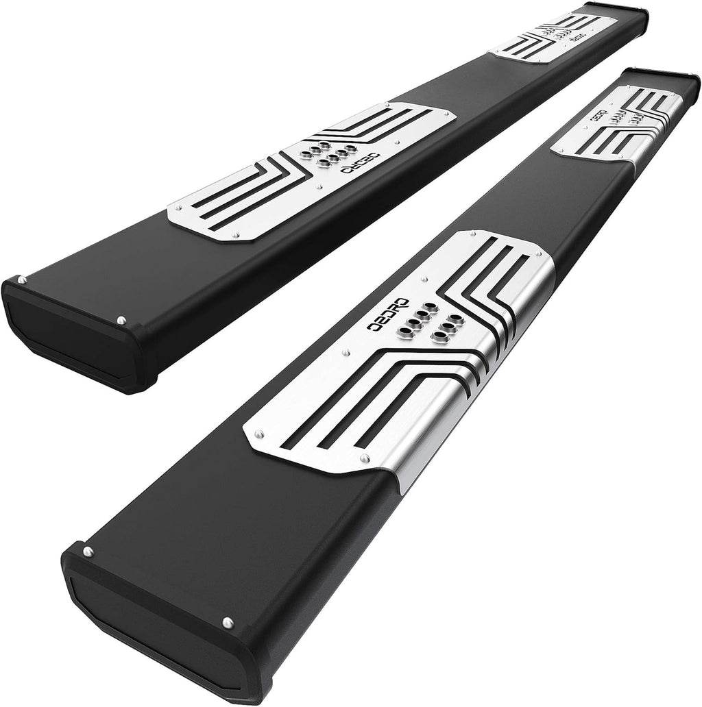 Black Textured Aluminum Running Boards A413