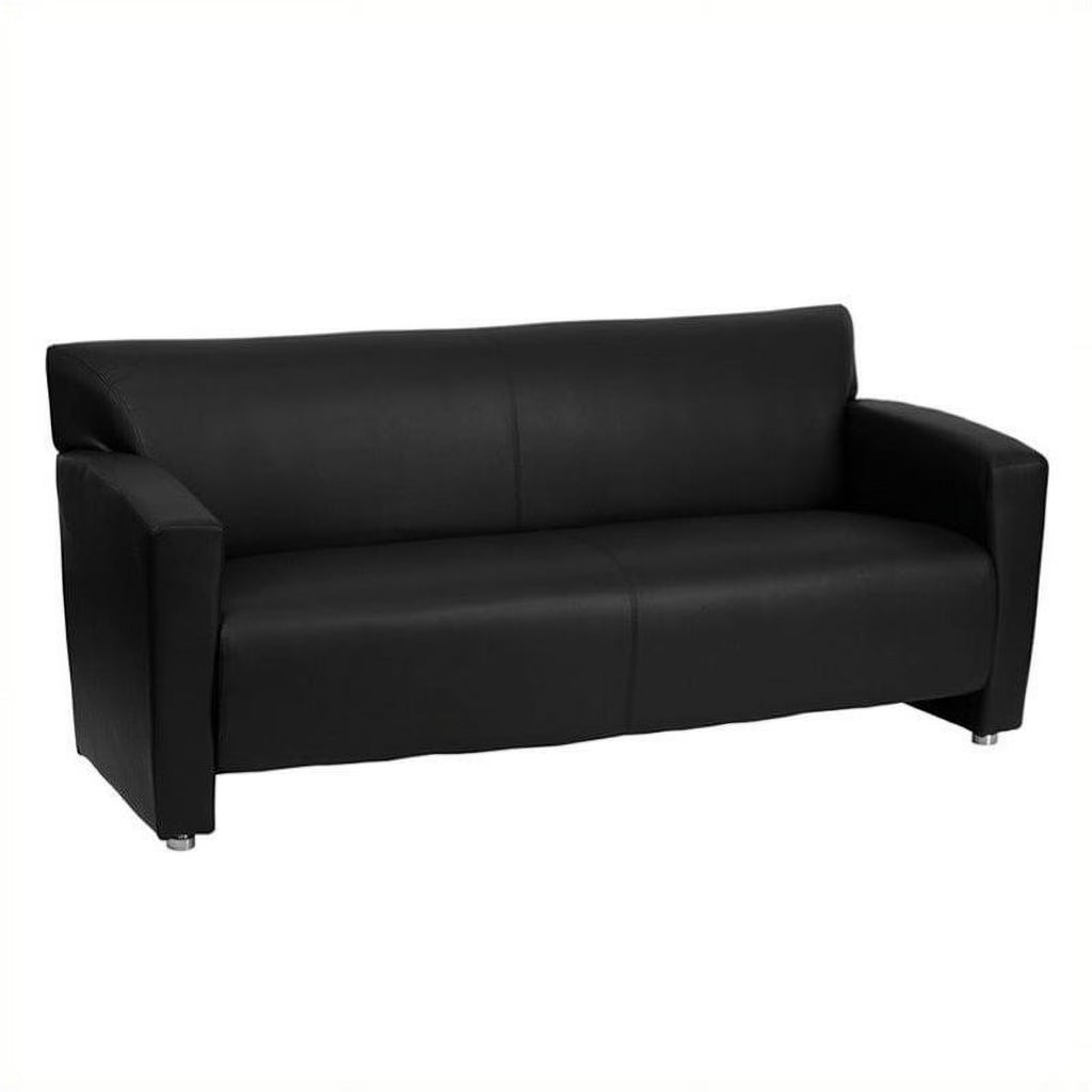 Black Leather Sofa Y305