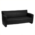 Black Leather Sofa Y305