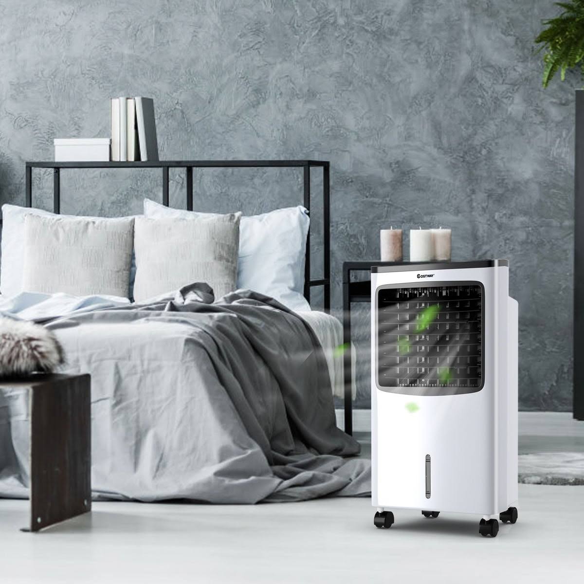 Black Portable Cooler Fan with Remote Control Q868